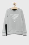Дитяча кофта Guess колір сірий з принтом (2508979)