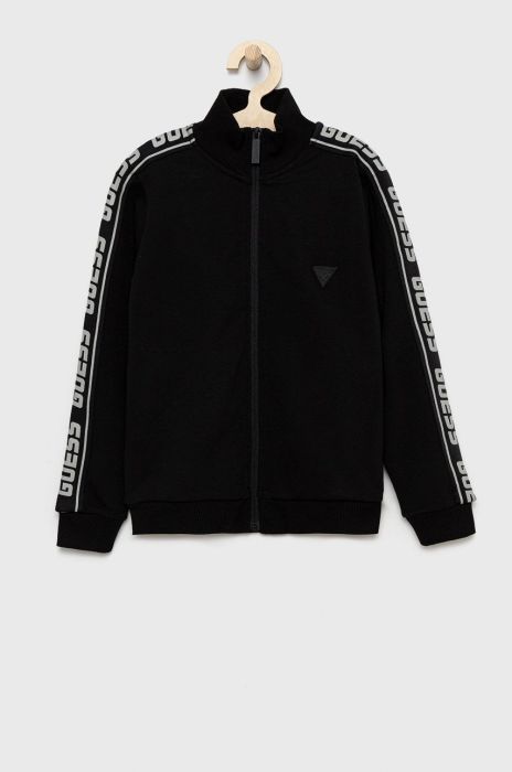 Дитяча кофта Guess колір чорний з принтом (2424452)