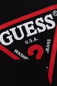 Дитяча бавовняна кофта Guess колір чорний з аплікацією (2424471)