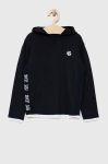 Дитячий бавовняний светр Pepe Jeans Logan Hoodie колір синій