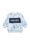 Дитяча бавовняна кофта Kenzo Kids візерунок колір блакитний (2538127)