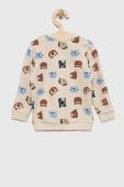 Кофта для немовлят Name it колір бежевий з принтом