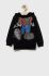 Дитяча кофта Name it колір чорний з принтом