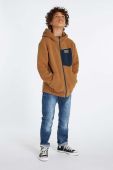 Дитяча кофта Protest колір коричневий з капюшоном однотонна (2829198)