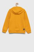 Дитяча кофта Protest колір жовтий з капюшоном з принтом