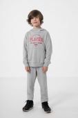 Дитяча кофта 4F колір сірий з принтом (2708637)