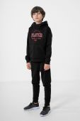 Дитяча кофта 4F колір чорний з принтом (2708629)