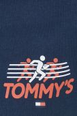 Бавовняна кофта Tommy Jeans жіноча колір синій з принтом (2531247)
