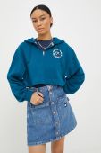 Кофта Tommy Jeans жіноча колір бірюзовий з аплікацією