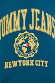Кофта Tommy Jeans жіноча колір бірюзовий з принтом (2596563)