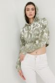 Бавовняна кофта Guess жіноча колір зелений з принтом