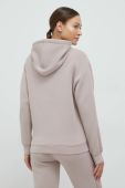 Кофта Guess жіноча колір фіолетовий з капюшоном з аплікацією