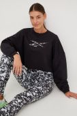 Кофта Reebok Modern Safari жіноча колір чорний з принтом