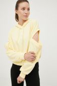Кофта adidas жіноча колір жовтий однотонна