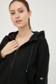 Кофта Reebok жіноча колір чорний однотонна (2528415)