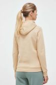 Кофта Puma жіноча колір бежевий з капюшоном з принтом (3448729)