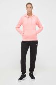 Кофта Puma жіноча колір рожевий з капюшоном однотонна