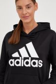 Тренувальна кофта adidas Performance Big Logo жіноча колір чорний з принтом
