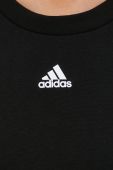 Тренувальна кофта adidas Studio жіноча колір чорний однотонна