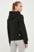Бавовняна кофта adidas Performance жіноча колір чорний з принтом (2499576)
