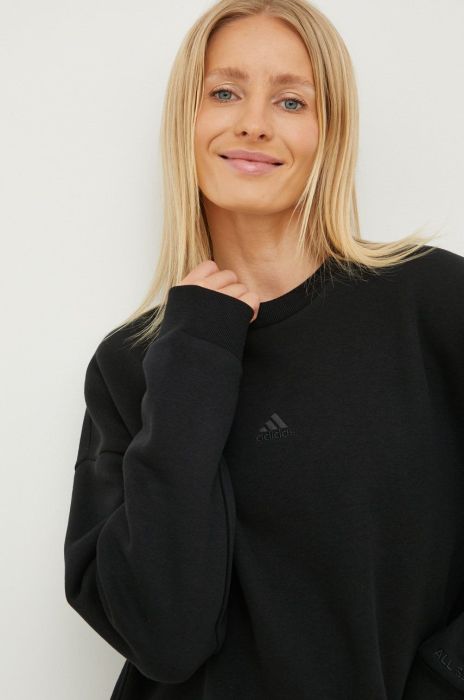 Кофта adidas Performance жіноча колір чорний однотонна