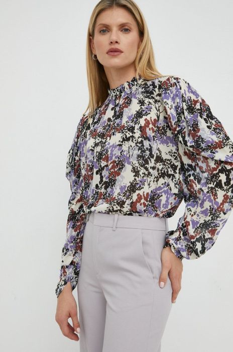 Блузка Young Poets Society Nala жіноча колір фіолетовий візерунок