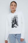 Бавовняна кофта Pepe Jeans жіноча колір білий з принтом