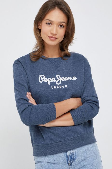 Кофта Pepe Jeans жіноча  з аплікацією колір блакитний (2517640)