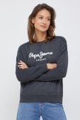 Кофта Pepe Jeans жіноча колір сірий з аплікацією (2517643)