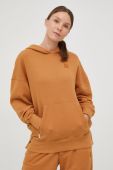 Бавовняна кофта Puma жіноча колір коричневий однотонна