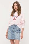 Кофта Guess жіноча колір рожевий з принтом (3030239)