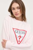Кофта Guess жіноча колір рожевий з принтом (3030239)