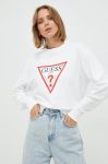 Кофта Guess жіноча колір білий з принтом (2538142)