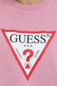 Кофта Guess жіноча колір рожевий з принтом (2835630)