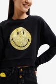 Кофта Desigual жіноча колір чорний з принтом (2684026)