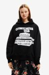 Бавовняна кофта Desigual жіноча колір чорний з принтом (2585599)