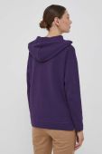 Кофта Joop! жіноча колір фіолетовий з капюшоном однотонна