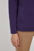 Кофта Joop! жіноча колір фіолетовий з капюшоном однотонна