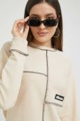 Кофта Ellesse жіноча колір бежевий однотонна