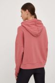 Кофта adidas Performance жіноча колір рожевий з капюшоном з принтом