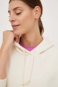 Кофта adidas Performance жіноча колір бежевий з капюшоном однотонна