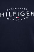 Бавовняна кофта Tommy Hilfiger жіноча колір синій з аплікацією (2603542)