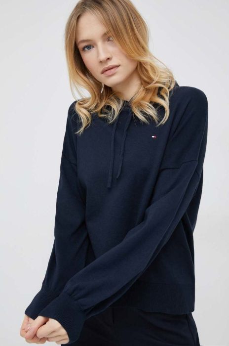 светр Tommy Hilfiger жіноча колір синій