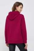 Бавовняна кофта Tommy Hilfiger жіноча колір фіолетовий з капюшоном з аплікацією (2788656)