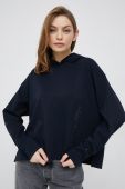 Кофта Tommy Hilfiger жіноча колір синій з капюшоном з аплікацією (2792238)