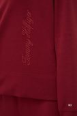 Кофта Tommy Hilfiger жіноча колір бордовий з капюшоном з аплікацією (2792232)