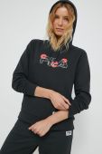 Кофта Fila жіноча колір чорний з принтом (2631630)
