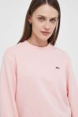 Кофта Lacoste жіноча колір рожевий однотонна