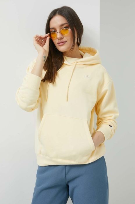 Кофта Champion жіноча колір жовтий однотонна 115479-SPV