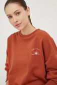 Кофта Roxy Morning Hike жіноча колір коричневий з принтом
